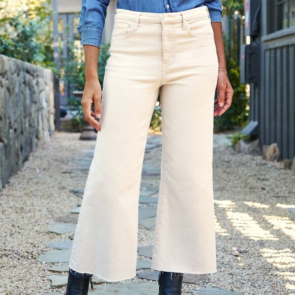 Frank & Eileen Galway Wide Leg Jean in Almond Size 27 - Picture 1 of 4